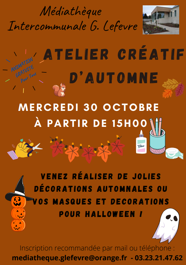 Affiche de l'atelier d'automne